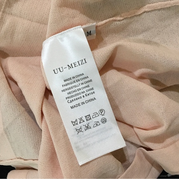 Ali&derech Fit&flare Midi Dress Knit Lace Overlay medium - Picture 6 of 7